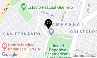 Mapa de Asociacion Mutual De Occidente en Cali