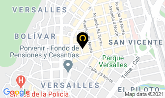 Mapa de Asociación Mutual Progreso Social en Cali
