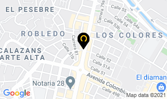 Mapa de Asocodesa en Medellín
