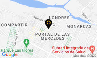 Mapa de Asodent Clinicas Odontologicas en Bogotá D.C
