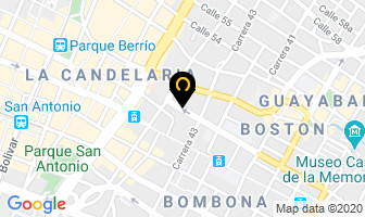 Mapa de Asprom en Medellín