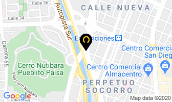 Mapa de Asteco - Cotecsa en Medellín