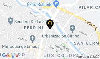 Mapa de At Médicas S.a. en Medellín