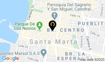 Mapa de Atacama Cafe Bar en Santa Marta