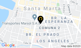 Mapa de Atiempo S.a.s. en Santa Marta