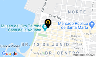 Mapa de Atlantida Centro Buceo en Santa Marta