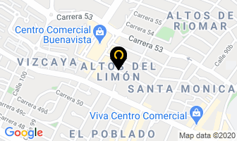 Mapa de Atlantis Suites en Barranquilla
