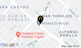 Mapa de Atm Sistemas Cali Servicio 24 Horas en Cali