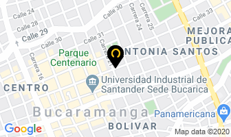 Mapa de Atres Ltda en Bucaramanga