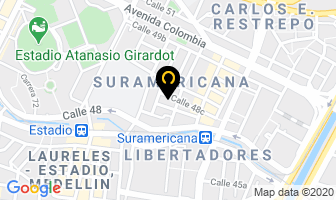 Mapa de Audimed Colombia en Medellín