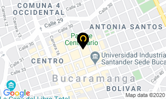 Mapa de Audiocentro en Bucaramanga