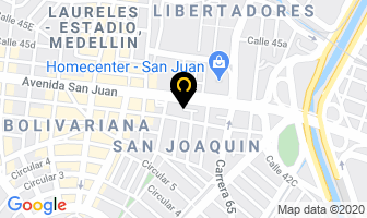 Mapa de Audiovisuales Sas en Medellín