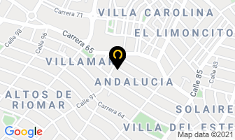 Mapa de Audiovisuales Soluciones en Barranquilla