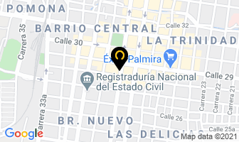 Mapa de Audiware Internacional en Palmira