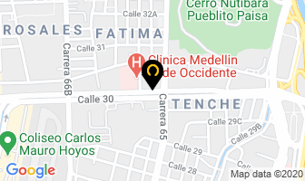 Mapa de Auteco en Medellín