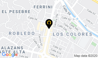 Mapa de Autenticas Nails en Medellín