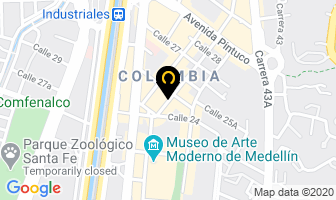 Mapa de Auto Buses El Poblado Laureles S.a. en Medellín
