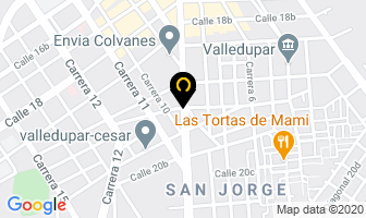 Mapa de Auto-eléctrico Leo en Valledupar