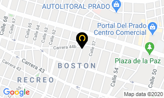 Mapa de Auto Lavado Boston Service en Barranquilla