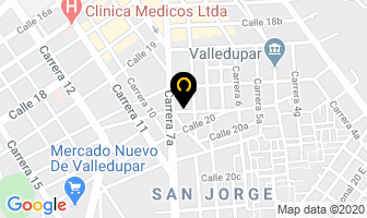 Mapa de Auto Lujos Del Valle en Valledupar