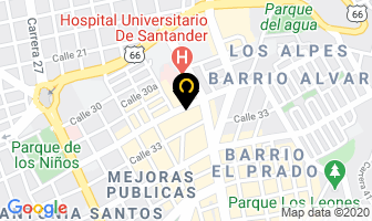 Mapa de Auto Seguro en Bucaramanga