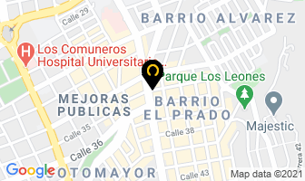 Mapa de Auto Servicio R.r. en Bucaramanga