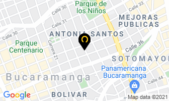 Mapa de Auto Spa en Bucaramanga