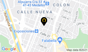Mapa de Autoamérica en Medellín