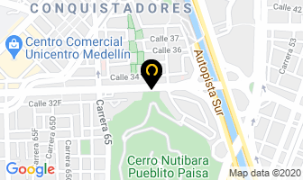 Mapa de Autollantas Nutibara S.a. en Medellín