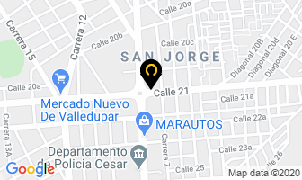 Mapa de Autolubricantes De Colombia Ltda en Valledupar