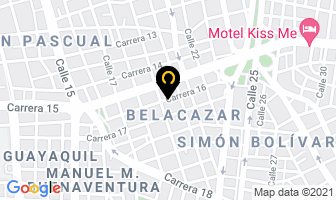 Mapa de Autolujos Cars en Cali