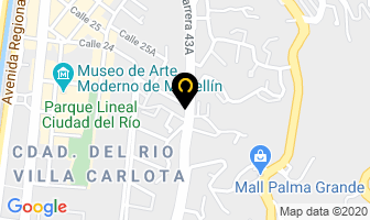 Mapa de Automoviles Mario Mora en Medellín