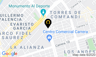 Mapa de Autos Carrera en Cali