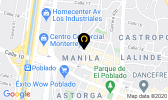 Mapa de Autos Del Poblado en Medellín