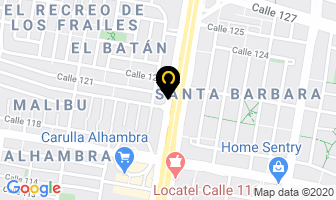 Mapa de Autosell en Bogotá D.C
