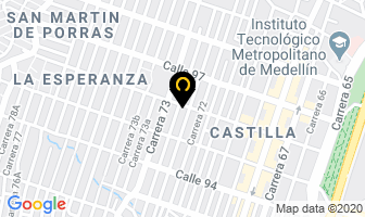 Mapa de Autoservicio Antioquia en Medellín