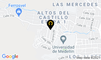 Mapa de Autoservicio Las Violetas en Medellín