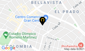 Mapa de Autosnack S.a. en Barranquilla