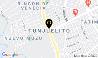 Mapa de Autovidrios Mil en Bogotá D.C