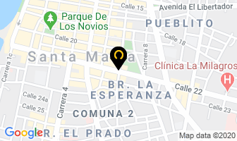 Mapa de Avantel en Santa Marta