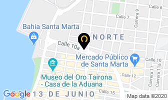 Mapa de Avisos Vargas Posada en Santa Marta