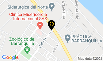 Mapa de Azeg Colombia en Barranquilla