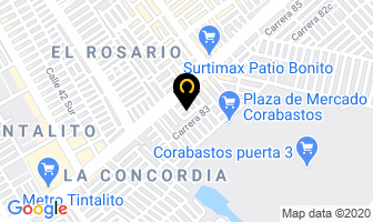 Mapa de Azul Colchones S.a.s. en Bogotá D.C