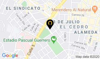 Mapa de Azulado Apartahotel en Cali