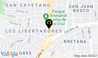 Mapa de B. Homeopatia Razas en Cali