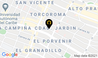 Mapa de B.a. Ingeniería en Barranquilla