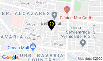 Mapa de Babys Home en Santa Marta