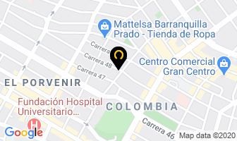 Mapa de Bajo Cero Ltda. en Barranquilla