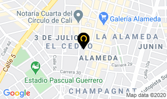 Mapa de Balanzas Detecto en Cali