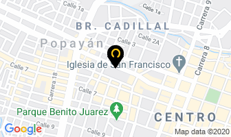 Mapa de Baldo Cerámicas en Popayán